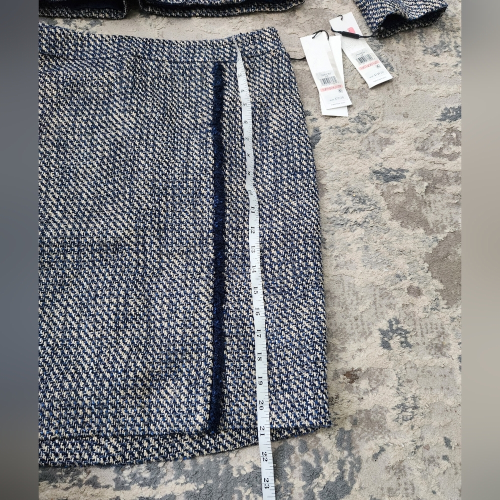 Calvin Klein | NWT 2 Pc Tweed Blazer & Pencil Skirt Set - Picture 6 of 12
